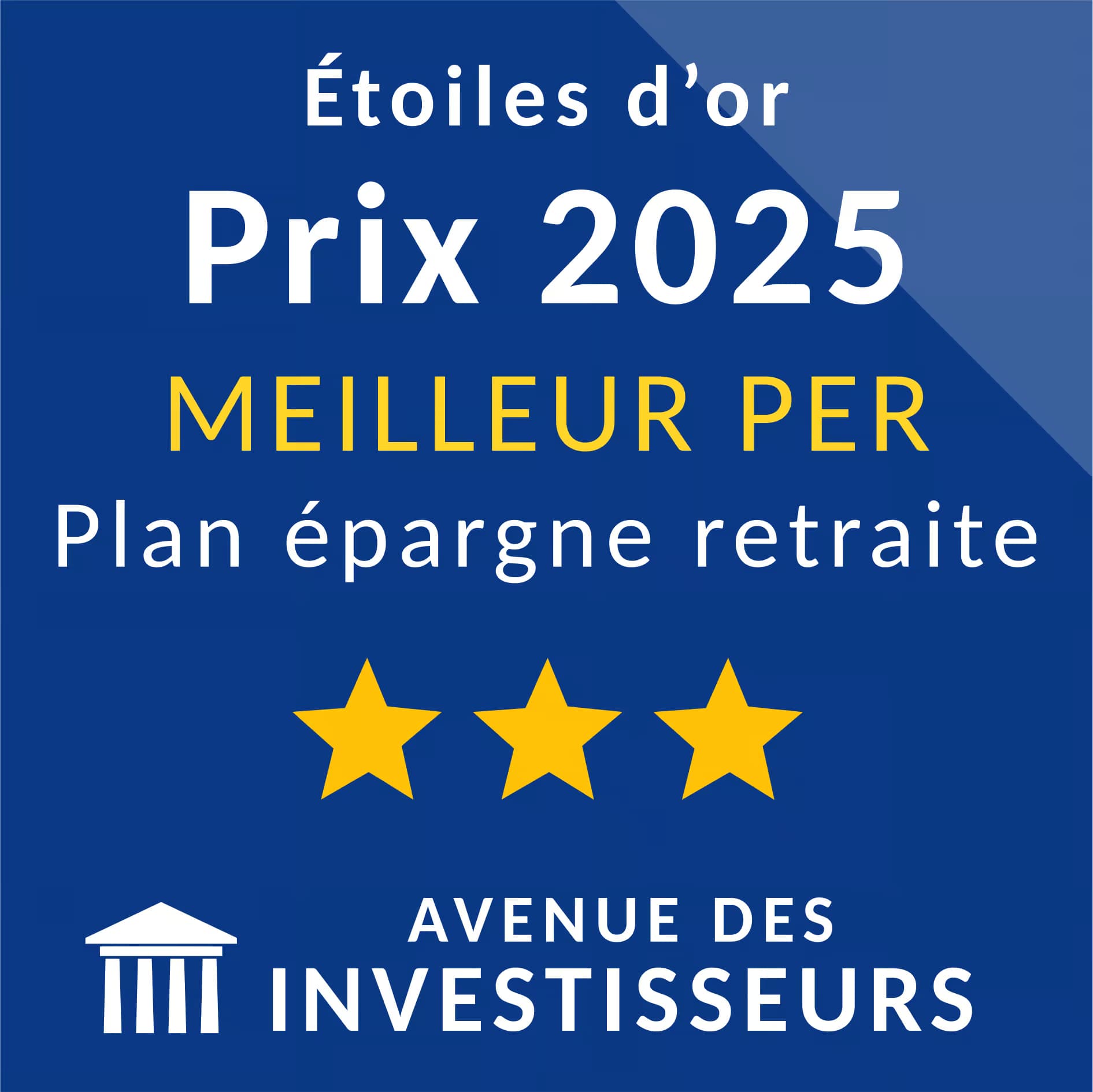 Meilleur PER - Avenue des Investisseurs - 2025